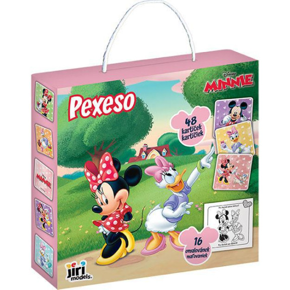 Pexeso v krabičke s omaľovánkou Minnie