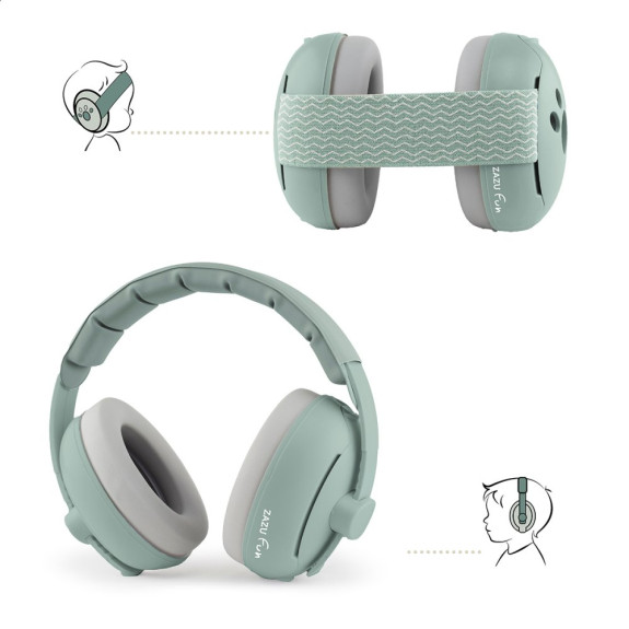 Detské chrániče sluchu 2v1 Earmuffs Zazu