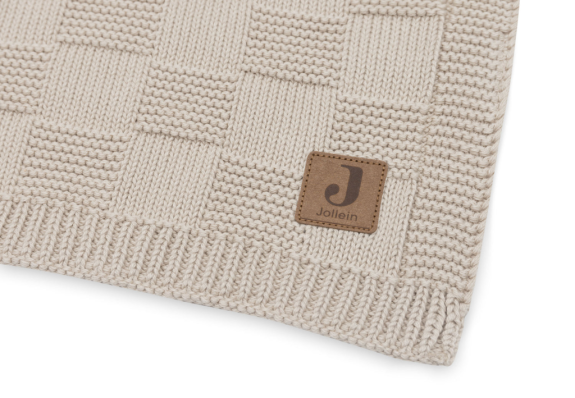 Deka 75 x 100 cm Box Knit Warm Sand Jollein