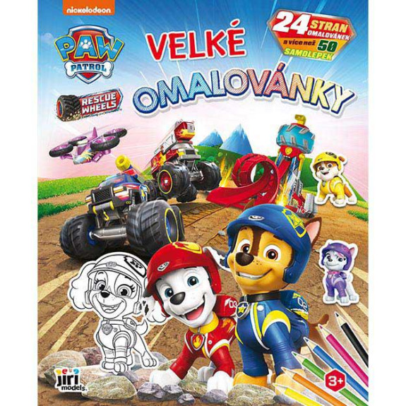 Veľké omaľovánky Tlapková patrola