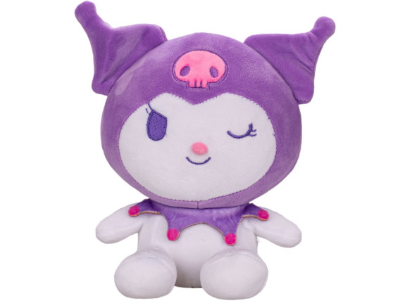 Kuromi plyšová 22 cm spandex sediaci My Melody & Kuromi