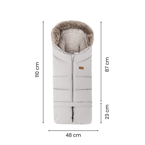 Set zimný fusak Arctic 4 v 1 + rukavice na kočík Furry Petite & Mars