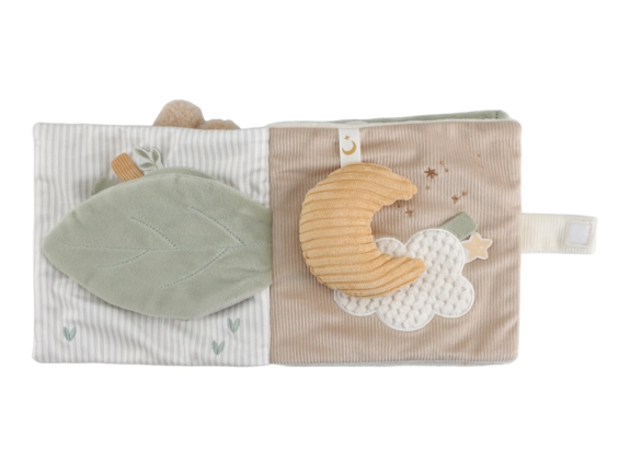 Textilná knižka s aktivitami Newborn Naturals Little Dutch
