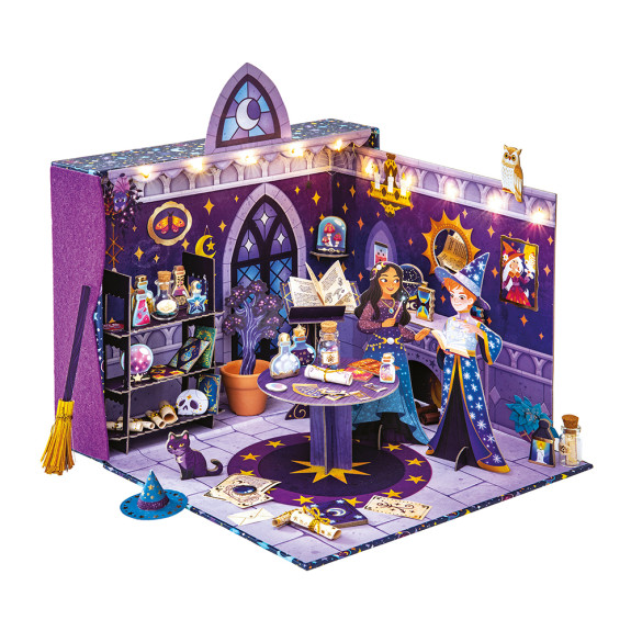 Kreatívna súprava DIY Vyrob si sám 3D Hodina čarodejníctva Magická škola Janod Atelie