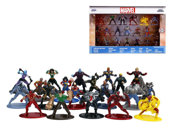 Marvel Kovové zberateľské nanofigurky 20 ks