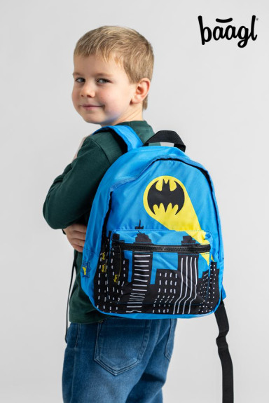 Predškolský batoh Batman modrý Baagl