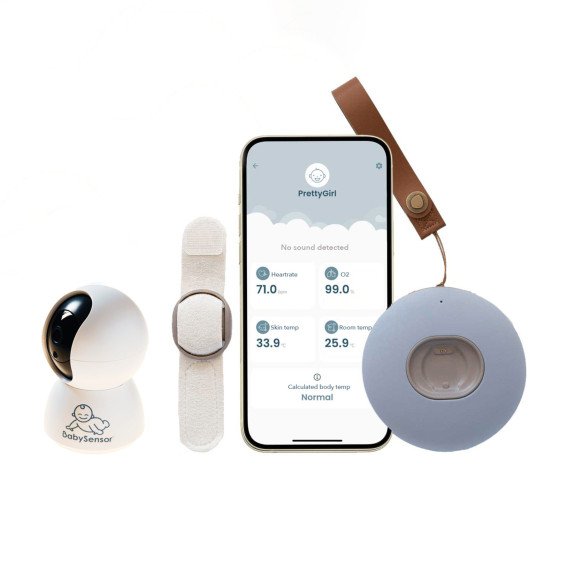 Relax Chytrý senzor pre deti 0 m - 5 rokov Set s HD kamerou, opasok ruka/noha BabySensor