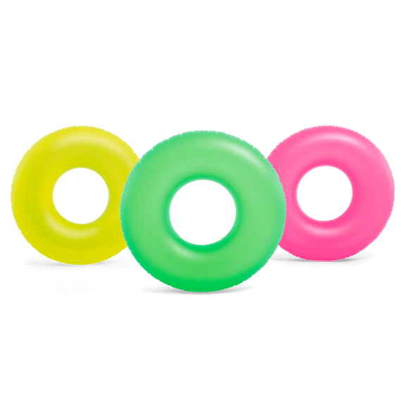 Kruh plávací 91 cm Intex 59262 Neon