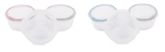 Sklenené misky s viečkami B-Glass Bowls 280 ml Bo Jungle