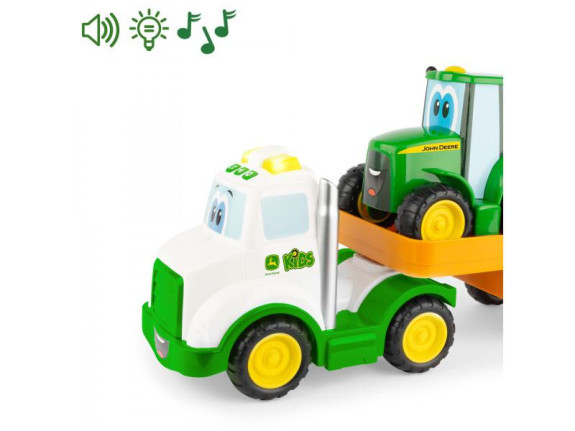 Traktor Johny s ťahačom John Deere Kids