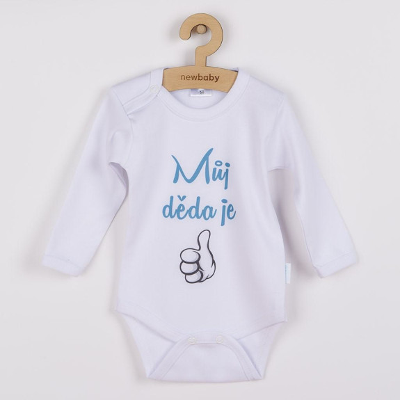 Body s potlačou New Baby Môj dedo je jednotka - darčekové balenie