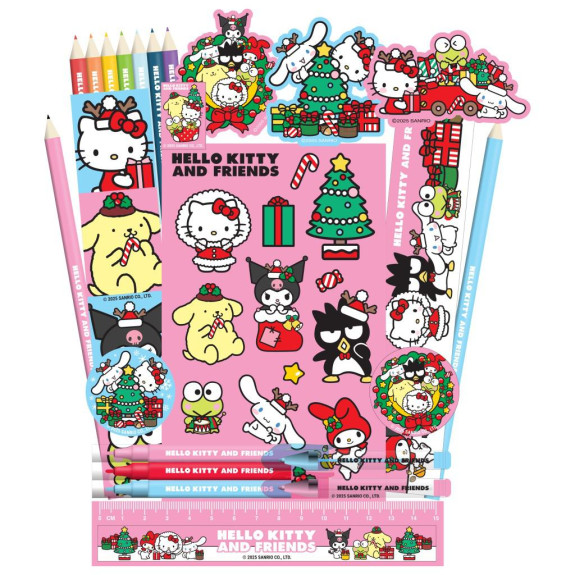 Adventný kalendár V2 papierenský Hello Kitty a priatelia