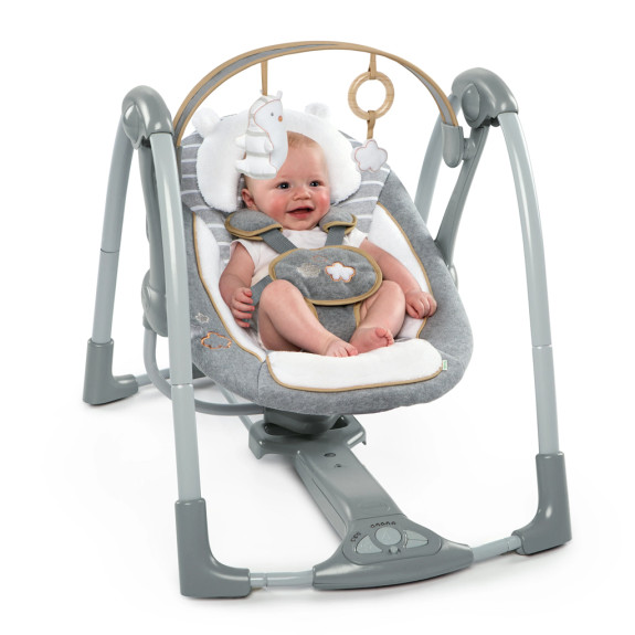 Cestovná hojdačka s melódiou Bella Teddy™ 0 m+ do 9 kg Ingenuity
