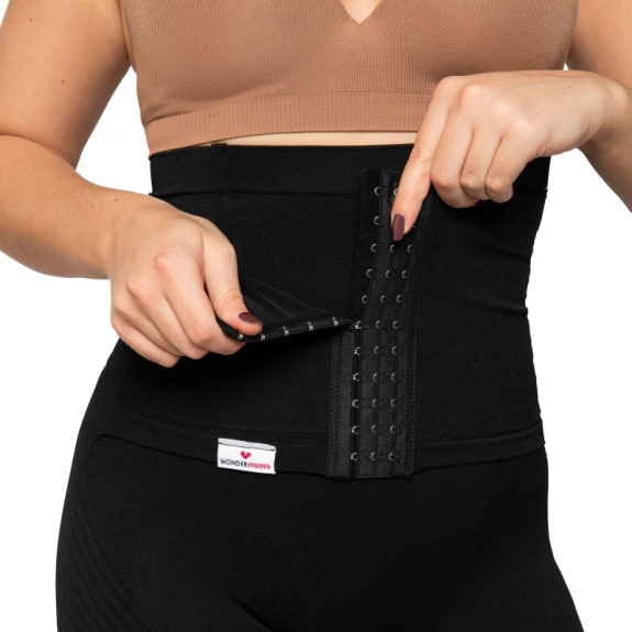 Popôrodné sťahovacie nohavičky Belly Binder Black Wondermom