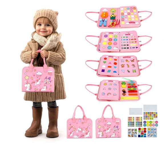 Senzorická busy kniha Jedonorožec 3 2Kids Toys
