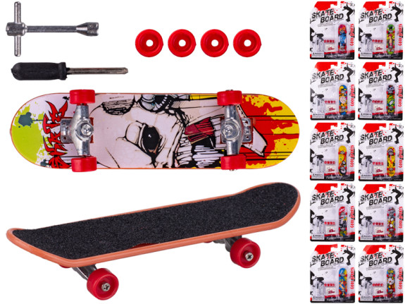 Skateboard 9,5 cm kov skrutkovací