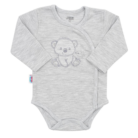 Dojčenská súpravička do pôrodnice New Baby Sweet Bear sivá