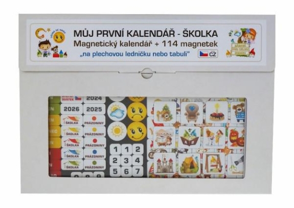 Kalendár magnetický - Škôlka 114 ks magnetiek
