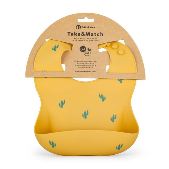 Podbradník silikónový Take&Match 6 m+ Petite & Mars