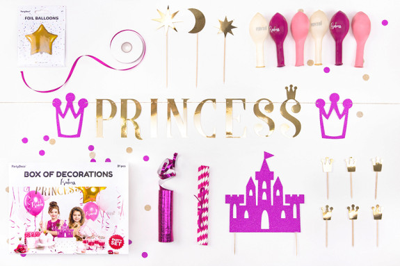 Dekoračný set na narodeninovú oslavu Princezná