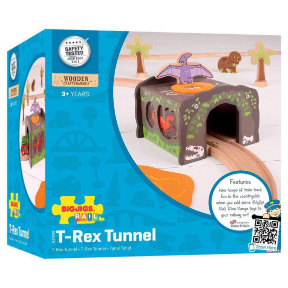 Dinosaurie tunel T-Rex Bigjigs Rail