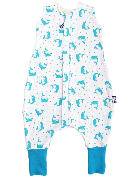 Merino spací vak bio delfín aqua nohavice