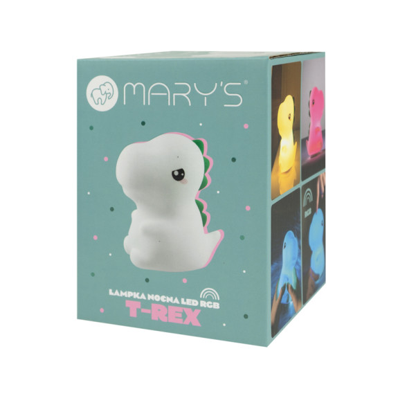 LED silikónová nočná lampička Rgb - T-Rex Mary's