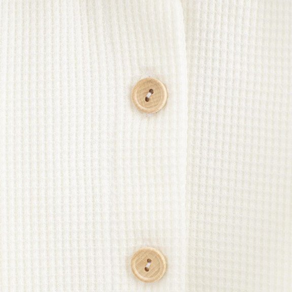 Dojčenský kabátik na gombíky New Baby Luxury clothing Oliver biely