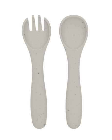 Jedálenská sada 5-dielna Platinum Silicone KikkaBoo
