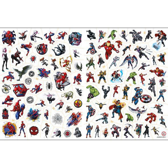Maľovanky a 100 tetovaní Marvel