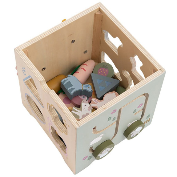 Drevené centrum aktivít Montessori Baby Mix