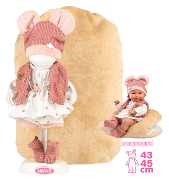 Obleček pre bábiku bábätko New Born veľkosti 40-42 cm s doplnkami Llorens