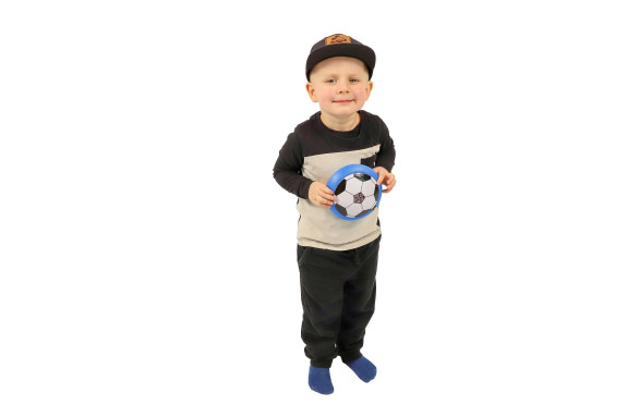 Air Disk futbalová lopta vznášajúca sa 14 cm so svetlom