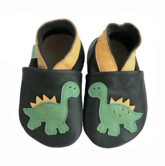 Kožené capáčky Barefoot Veľ. L (12-18 mes.) Hopi Hop