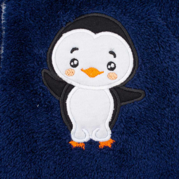 Zimná detská kombinéza New Baby Penguin tmavo modrá