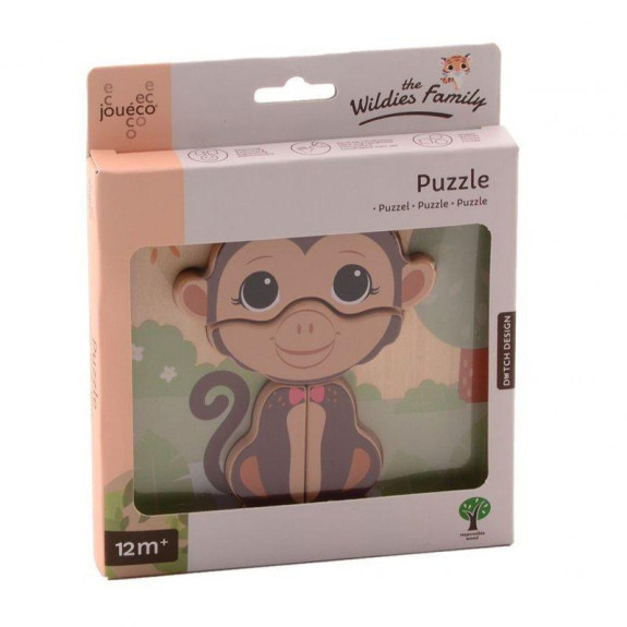 The Wildies Family drevené mini puzzle