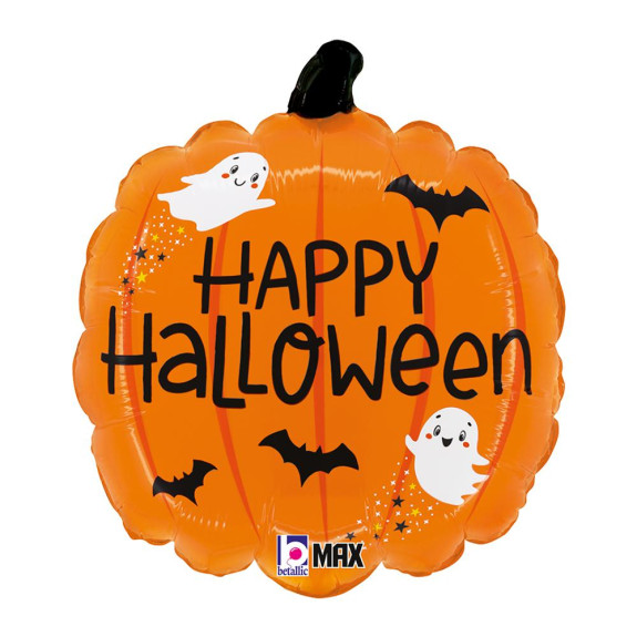 Tekvica "Happy Halloween" 18"/46cm fóliový balónik