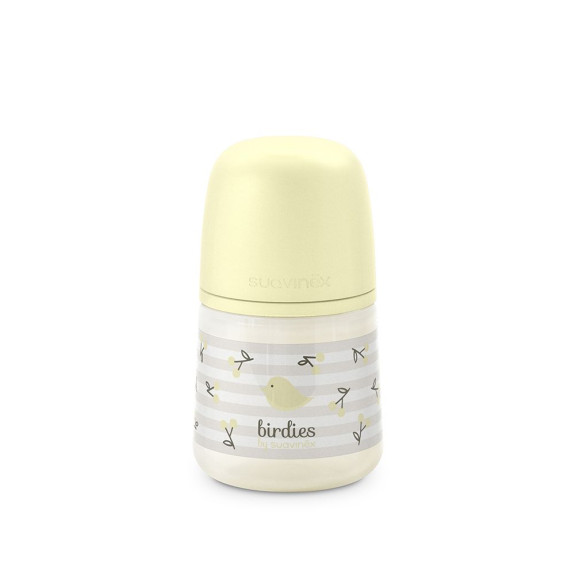 Fľaša dojčenská 150 ml fyziologická S Birdies Suavinex