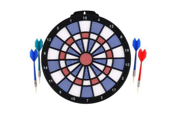 Terč so šípkami 4 ks priemer 28 cm