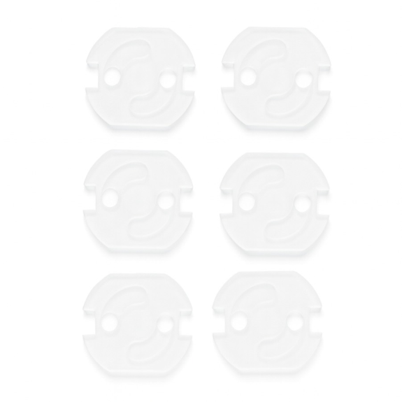 Ochranné krytky do zásuviek 6 ks Transparent