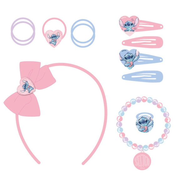 Set doplnkov do vlasov 12 ks Stitch