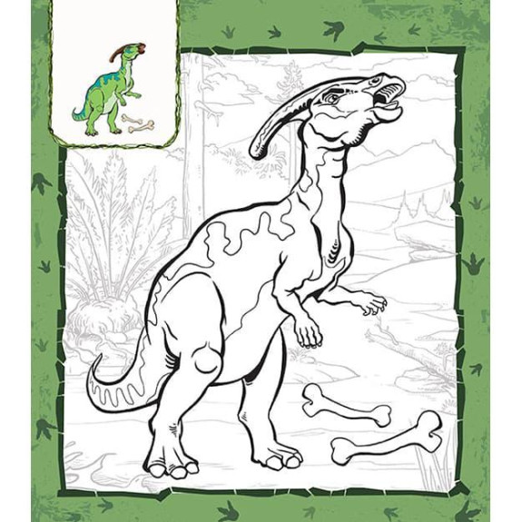 Blok na vyfarbenie Dinosaury