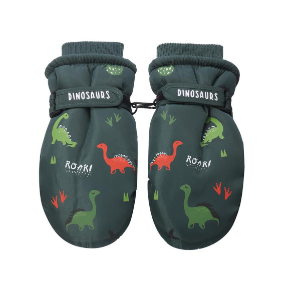 Detské zimné palcové rukavice 7-9 rokov Dinosaurus Be Snazzy