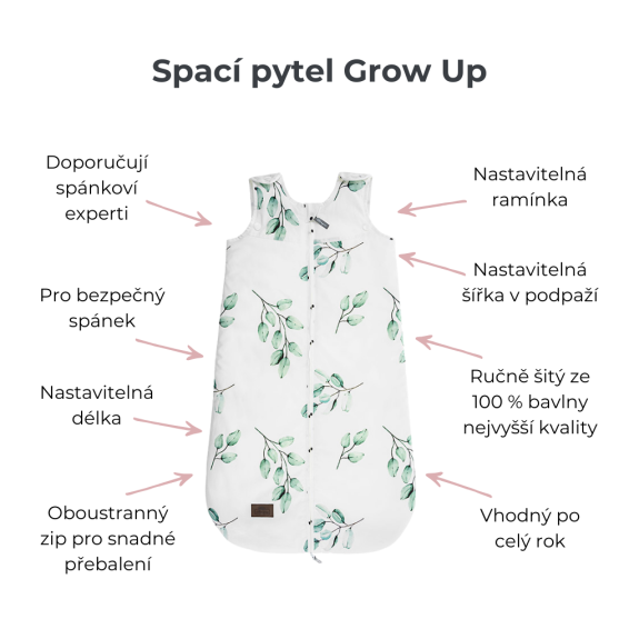 Spací rastúci vrece 0 - 24 mesiacov Sleepee Grow Up