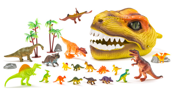 Dinosauria hlava s figúrkami DINO