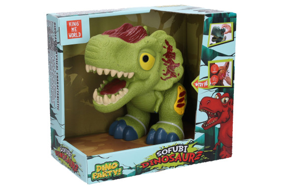 Dinosaurus s efektmi zelený 26 x 18 x 13 cm