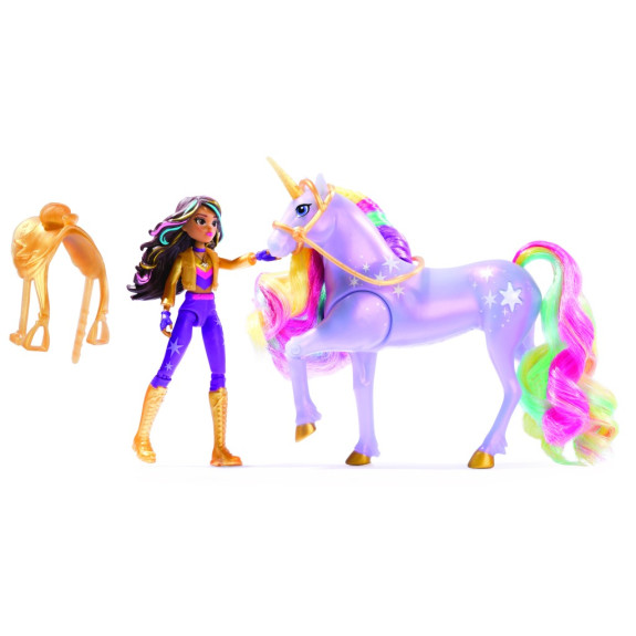 Unicorn academy svetelný jednorožec a figúrka Sophia & Wildstar 11 cm