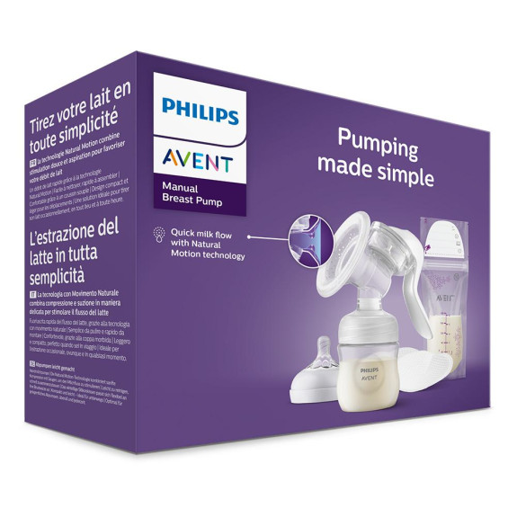 Odsávačka materského mlieka manuálna SCF430/20 Philips Avent