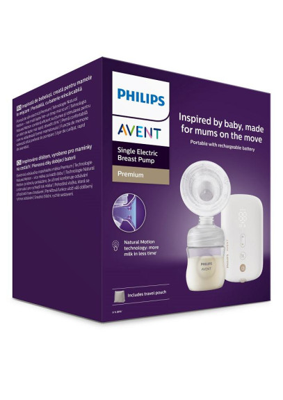 Odsávačka materského mlieka elektrická Premium nabíjacia SCF396/31 Philips Avent