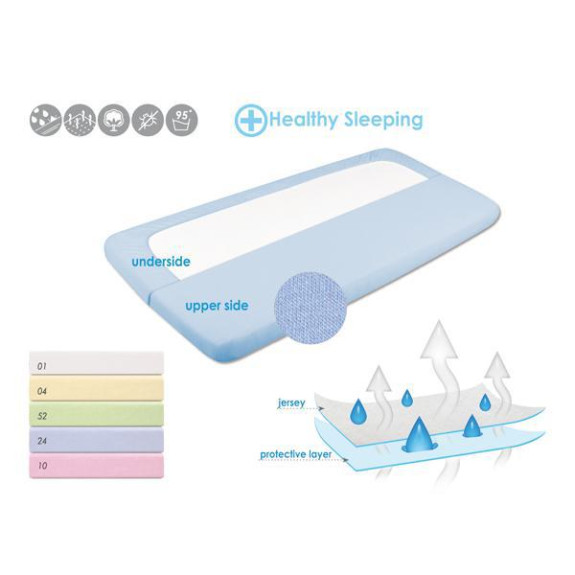 Nepremokavé prestieradlo jersey 60 x 120 cm Babymatex